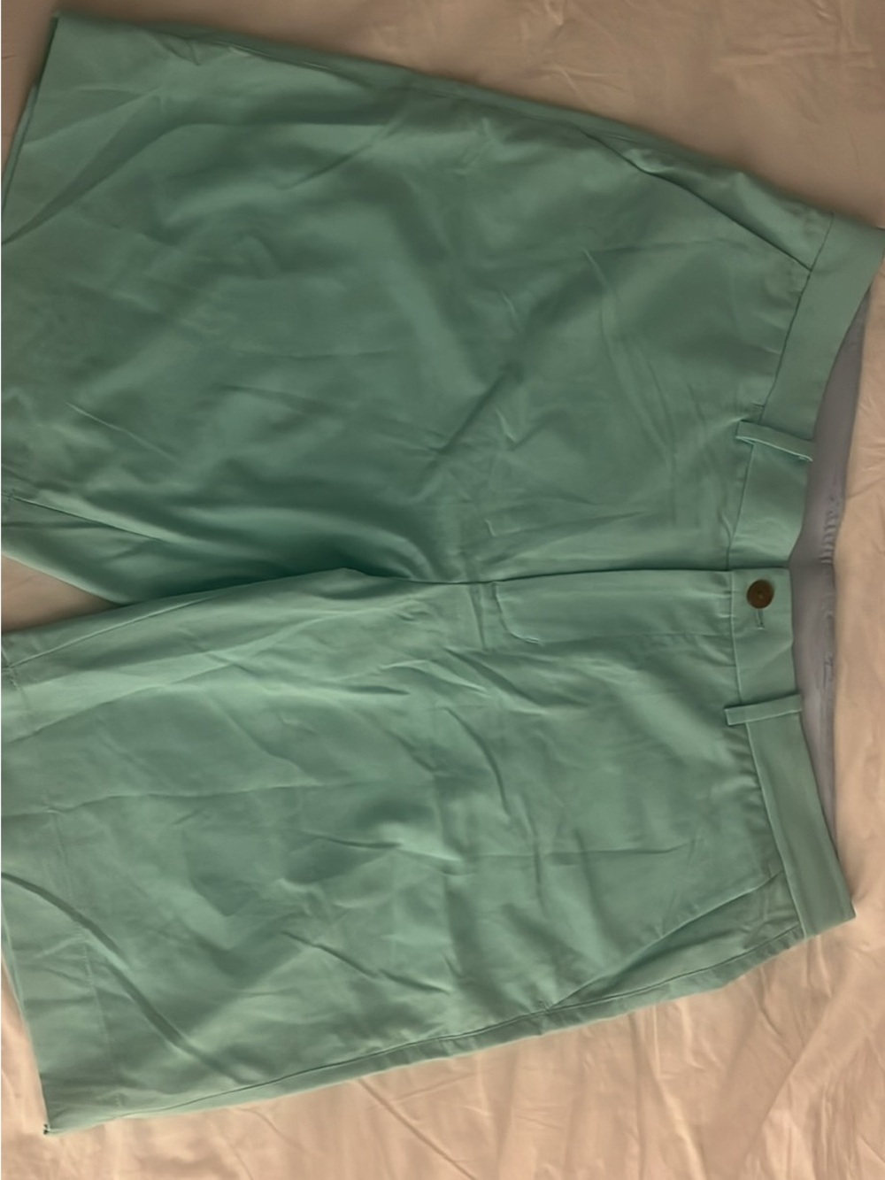 Tailored Mint Green Bermuda Shorts for Women